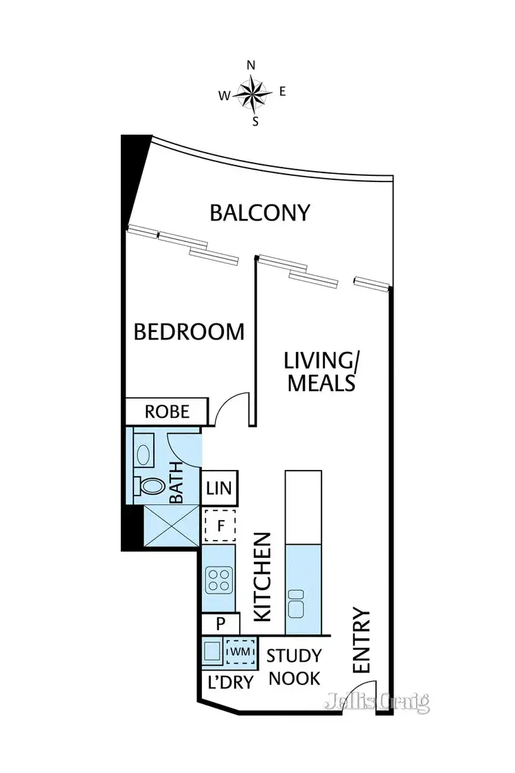 Floorplan of Homely apartment listing, 211/68 Cambridge Street, Collingwood VIC 3066