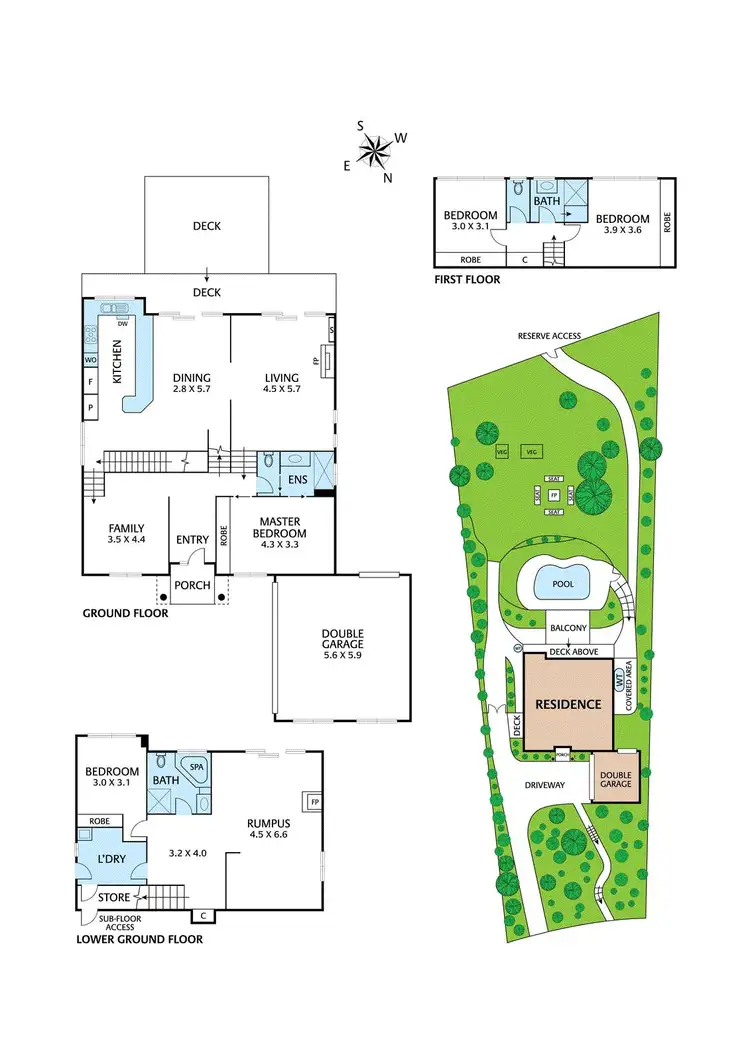 Floorplan of Homely house listing, 33 Maroong Drive, Research VIC 3095