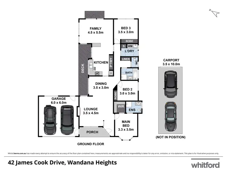 Floorplan of Homely house listing, 42 James Cook Drive, Wandana Heights VIC 3216