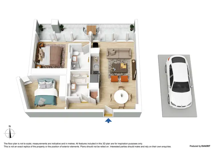Floorplan of Homely apartment listing, 1401/152 Sturt Street, Southbank VIC 3006