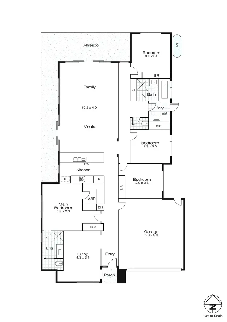 Floorplan of Homely house listing, 3 Carlow Drive, Alfredton VIC 3350