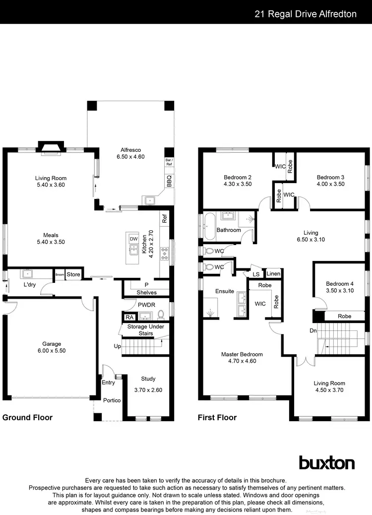 Floorplan of Homely house listing, 21 Regal Drive, Alfredton VIC 3350