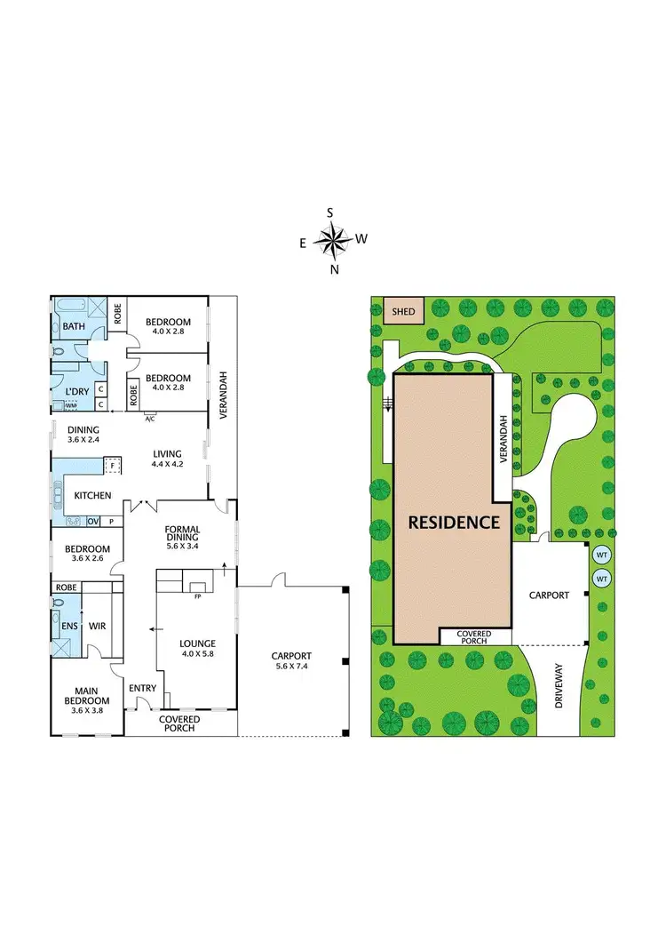 Floorplan of Homely house listing, 4 Wooded Way, Montmorency VIC 3094