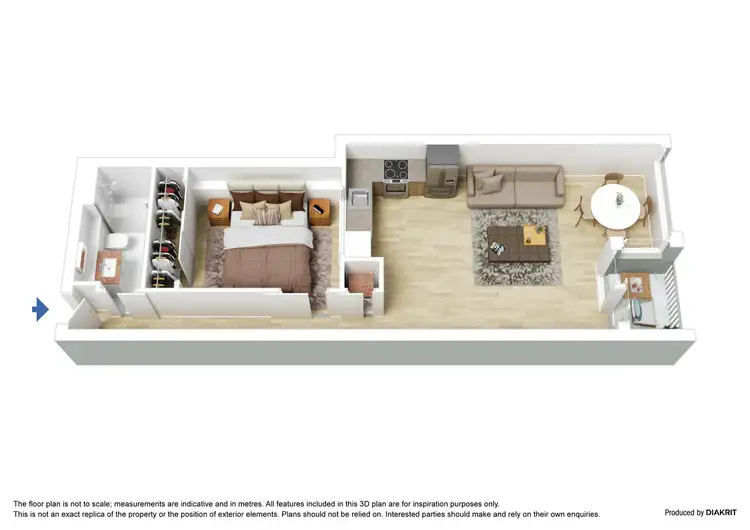 Floorplan of Homely apartment listing, 206/18 Russell Place, Melbourne VIC 3000