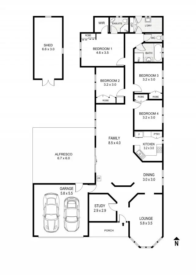 Floorplan of Homely house listing, 5 Heritage Dve, Broadford VIC 3658