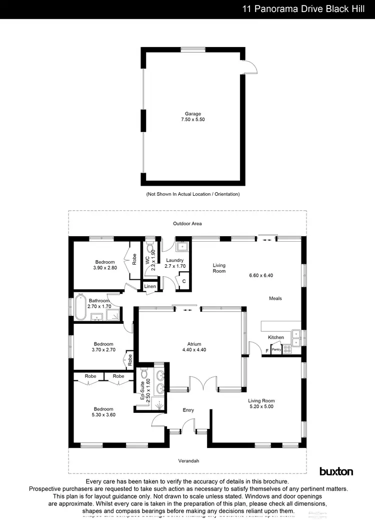Floorplan of Homely house listing, 11 Panorama Drive, Black Hill VIC 3350