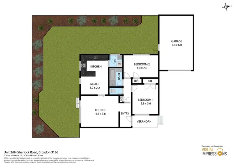 Floorplan of Homely unit listing, 2/84 Sherlock Road, Croydon VIC 3136