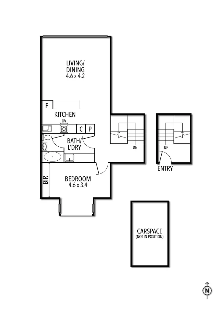 Floorplan of Homely apartment listing, 51/422 Cardigan Street, Carlton VIC 3053