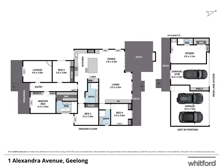 Floorplan of Homely house listing, 1 Alexandra Avenue, Geelong VIC 3220