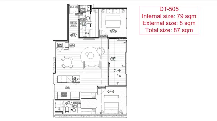 Floorplan of Homely apartment listing, 405/70 Burnley Street, Richmond VIC 3121