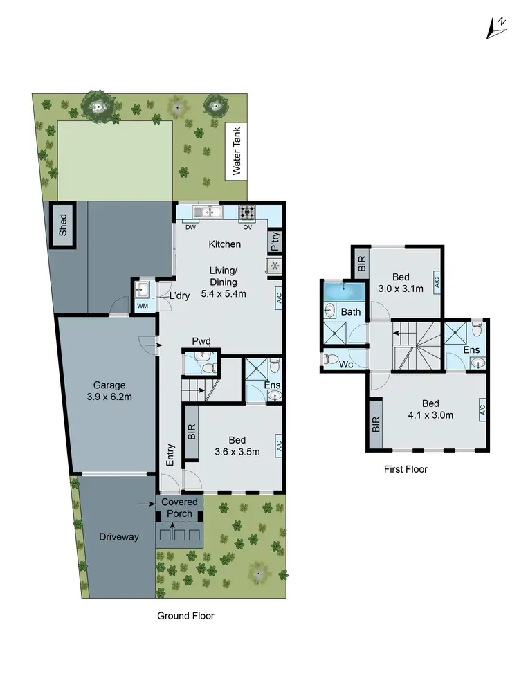 Floorplan of Homely townhouse listing, 91A Adele Avenue, Ferntree Gully VIC 3156