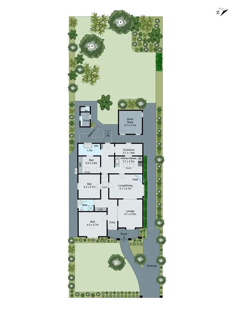 Floorplan of Homely house listing, 5 Campbell Street, Bentleigh VIC 3204