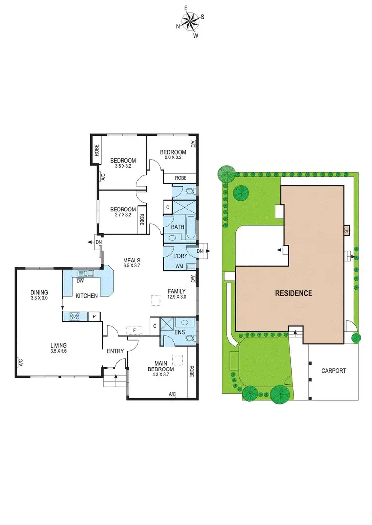 Floorplan of Homely unit listing, 2/13 Milton Street, Carnegie VIC 3163