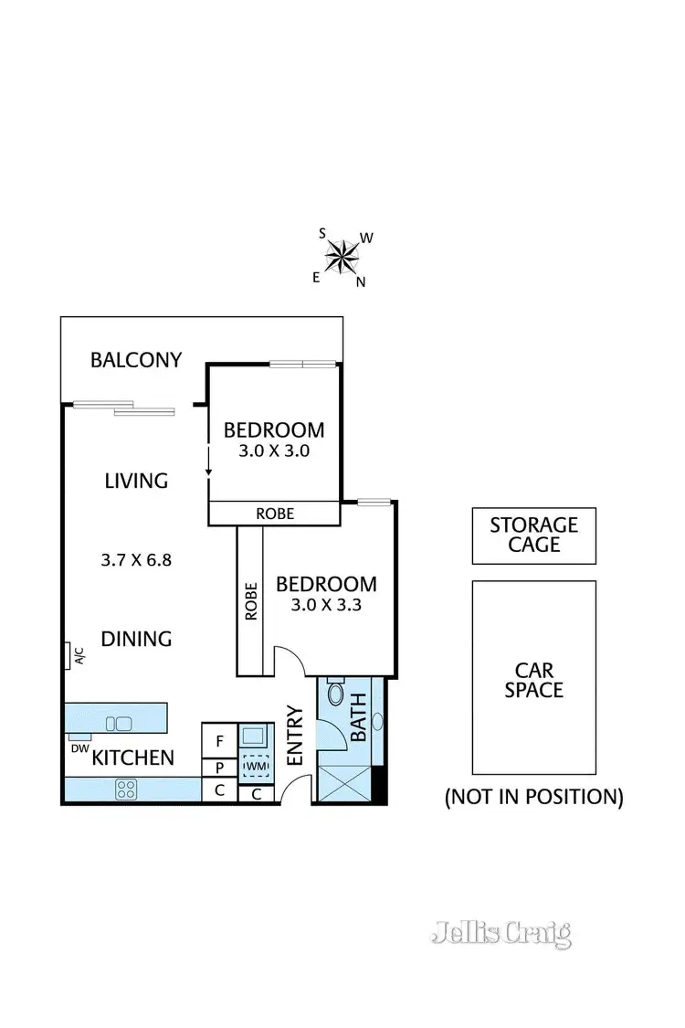 Floorplan of Homely apartment listing, 101/41 Miller Street, Brunswick East VIC 3057