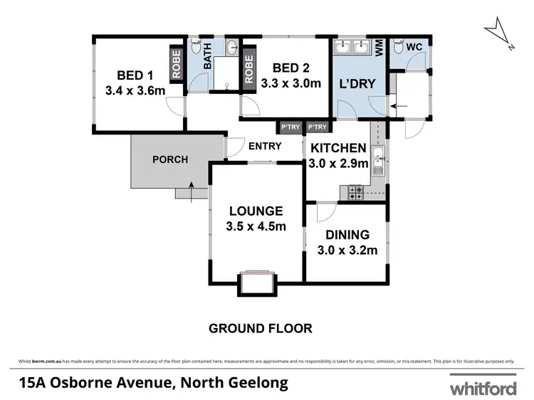 Floorplan of Homely house listing, 15a Osborne Avenue, North Geelong VIC 3215