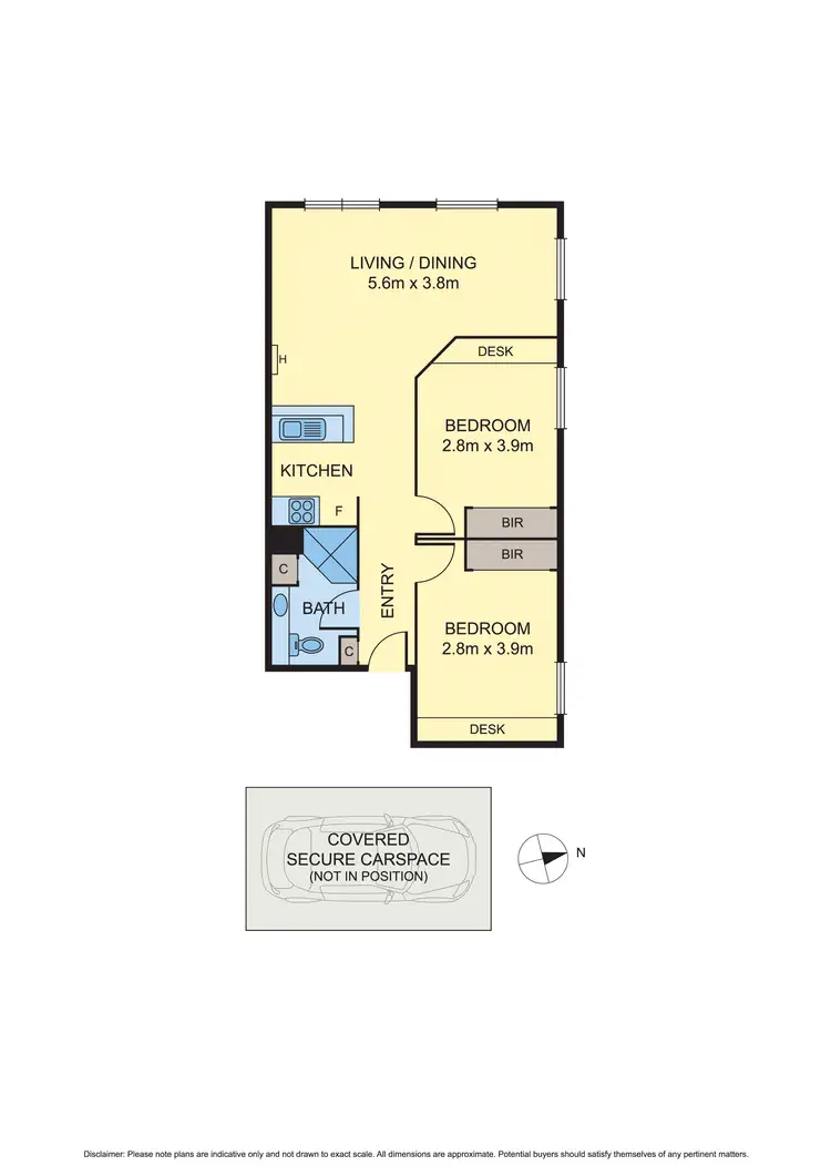 Floorplan of Homely apartment listing, 5514/570 Lygon Street, Carlton VIC 3053