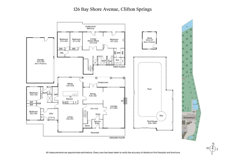 Floorplan of Homely house listing, 126 Bay Shore Avenue, Clifton Springs VIC 3222