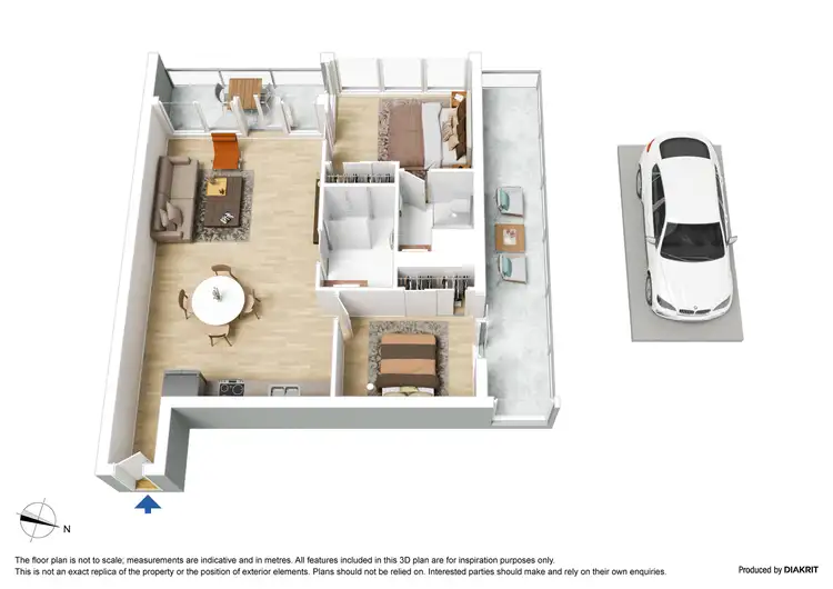 Floorplan of Homely apartment listing, 3708/618 Lonsdale Street, Melbourne VIC 3000