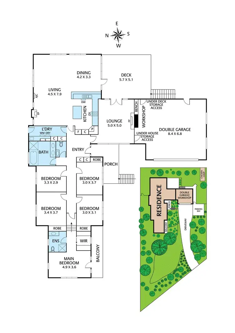 Floorplan of Homely house listing, 97-99 Long View Road, Croydon South VIC 3136