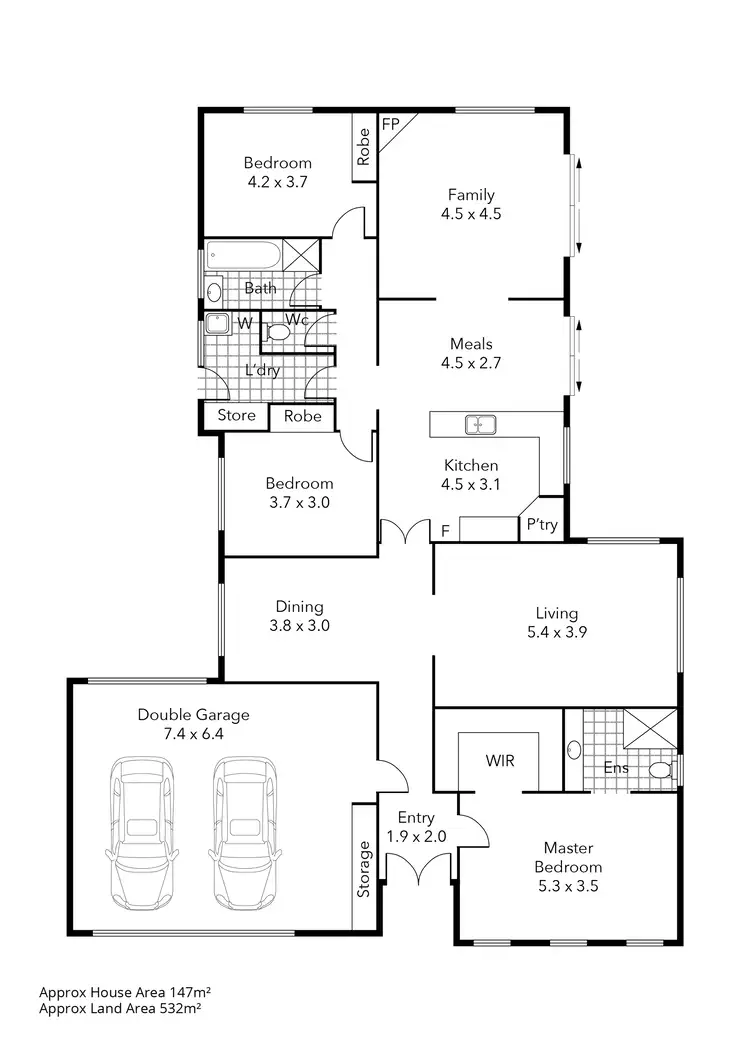Floorplan of Homely house listing, 28 St Andrews Place, Lake Gardens VIC 3355