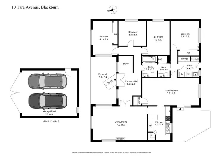 Floorplan of Homely house listing, 10 Tara Avenue, Blackburn VIC 3130