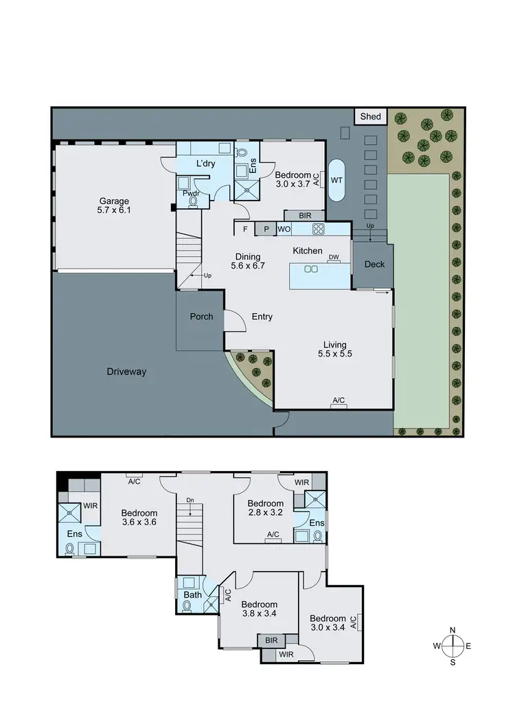 Floorplan of Homely townhouse listing, 2/42 Roslyn Street, Burwood VIC 3125