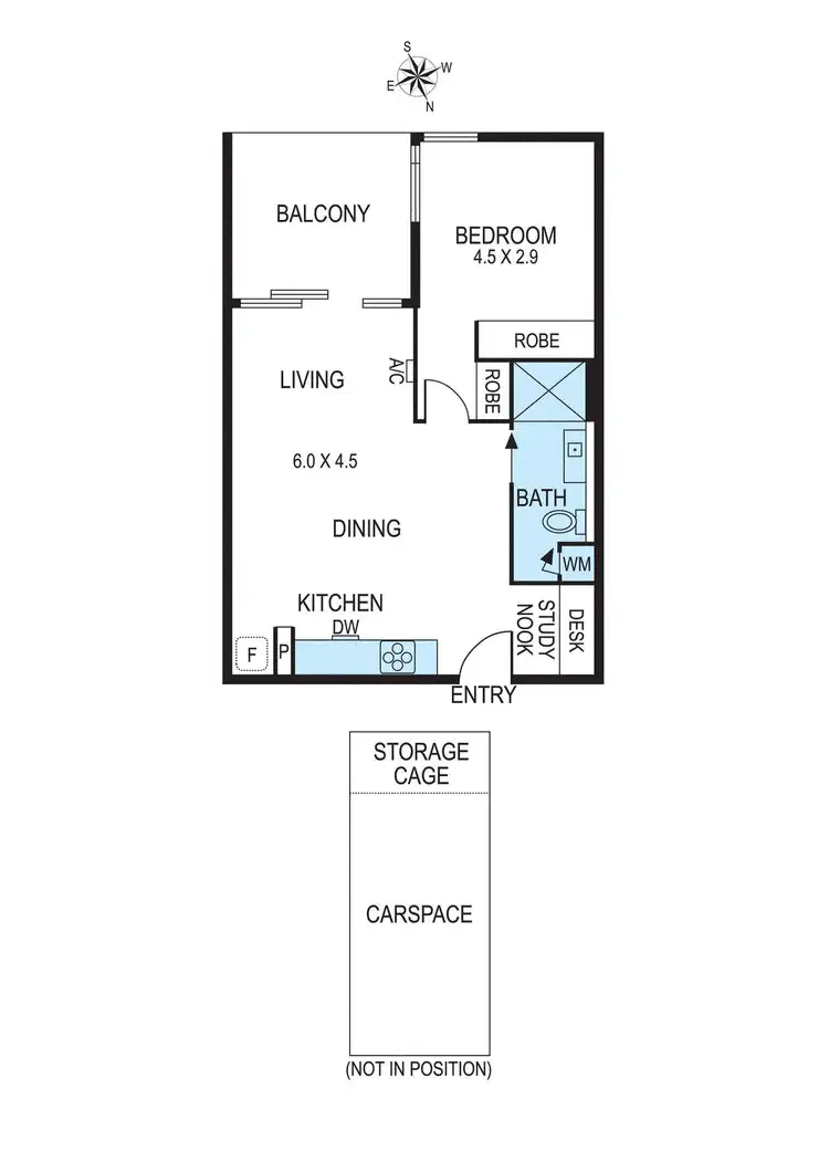 Floorplan of Homely apartment listing, 302/19-21 Hanover Street, Oakleigh VIC 3166