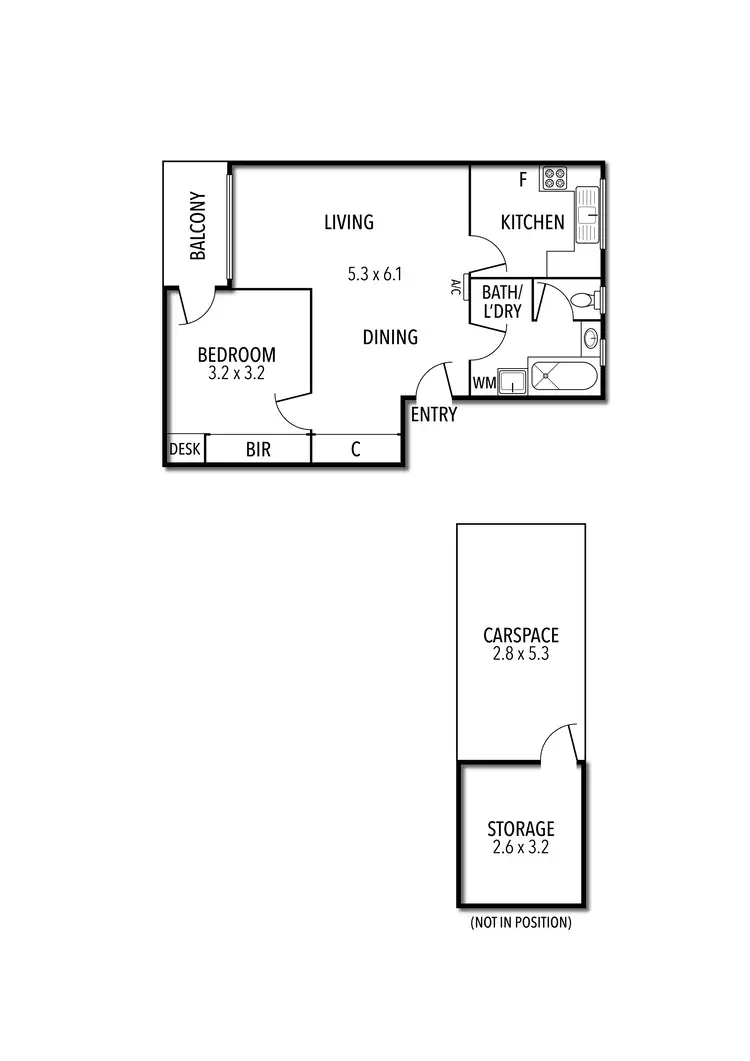 Floorplan of Homely unit listing, 8/151-153 The Parade, Ascot Vale VIC 3032