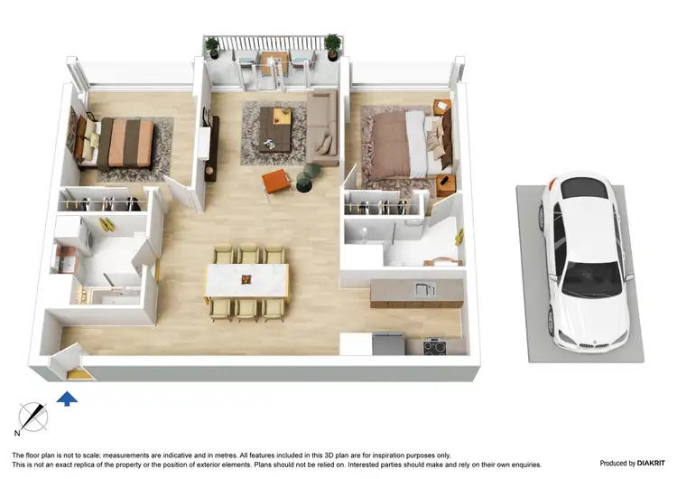 Floorplan of Homely apartment listing, 1600/668 Bourke Street, Melbourne VIC 3000