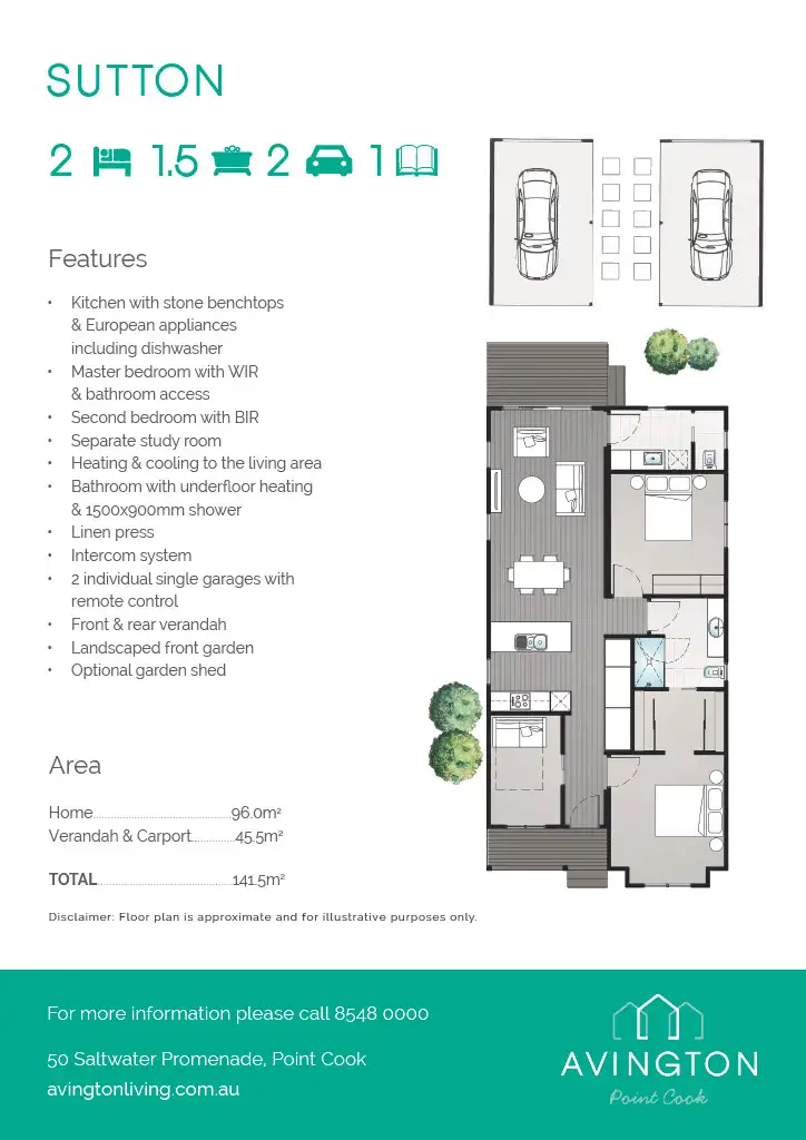 Floorplan of Homely unit listing, 611/50 Saltwater Promenade, Point Cook VIC 3030