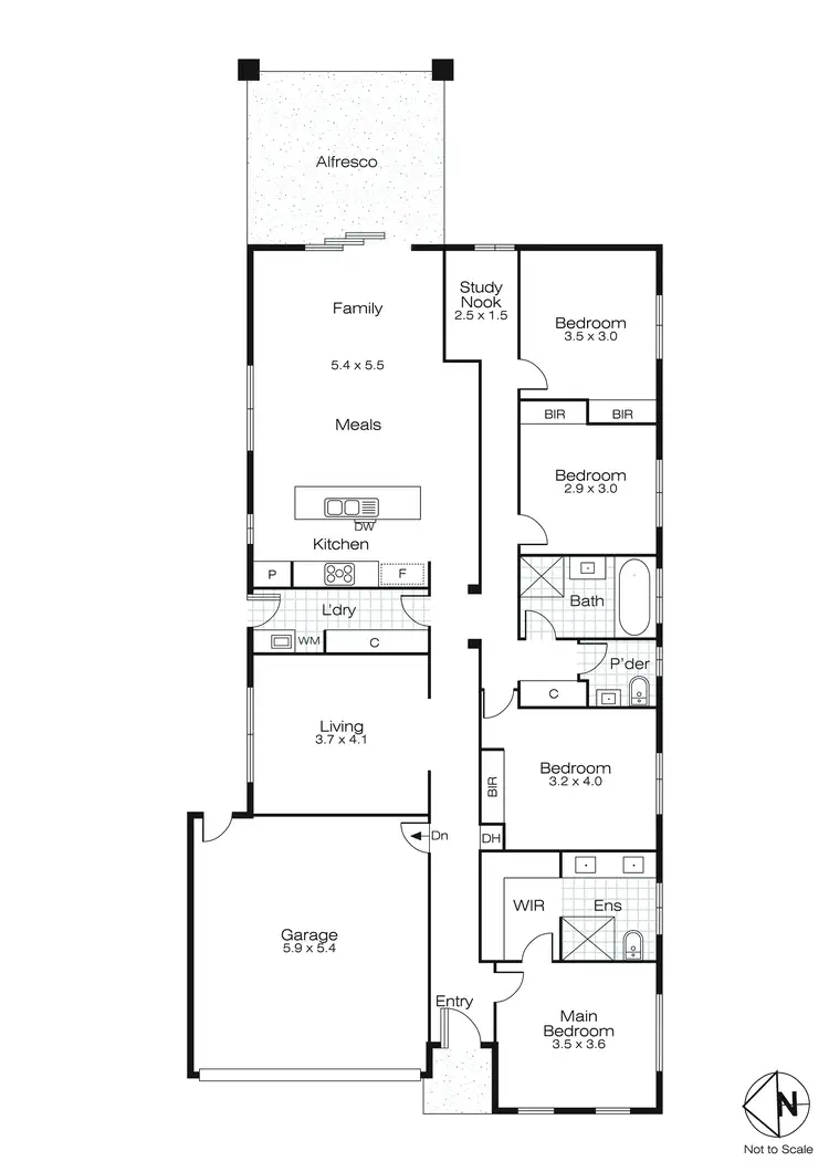 Floorplan of Homely house listing, 50 Royal York Road, Winter Valley VIC 3358