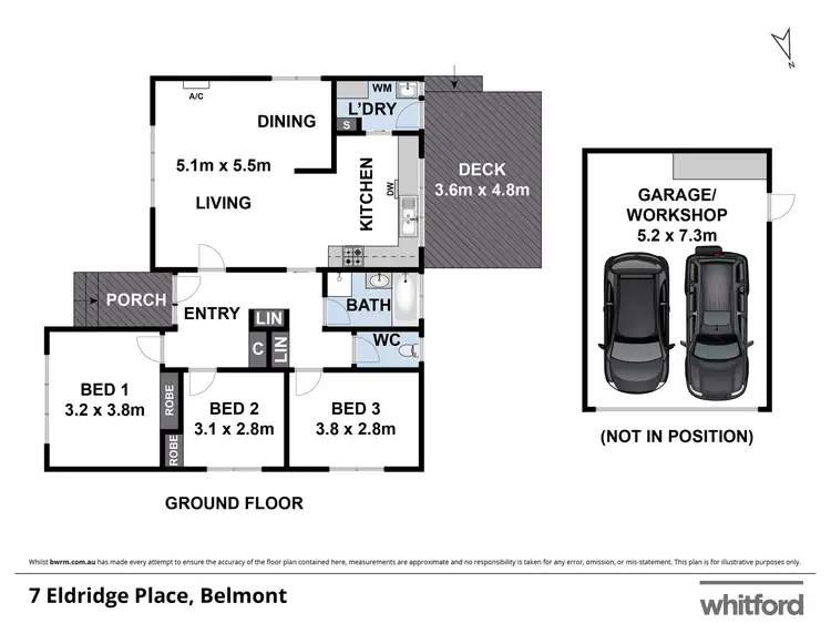Floorplan of Homely house listing, 7 Eldridge Place, Belmont VIC 3216