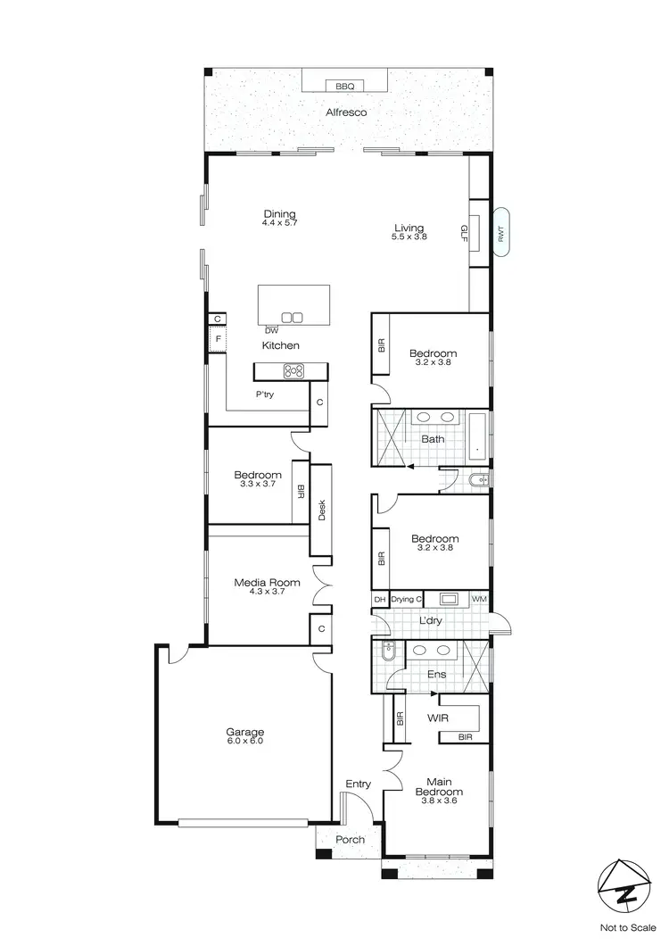 Floorplan of Homely house listing, 24 Grainger Parade, Lucas VIC 3350