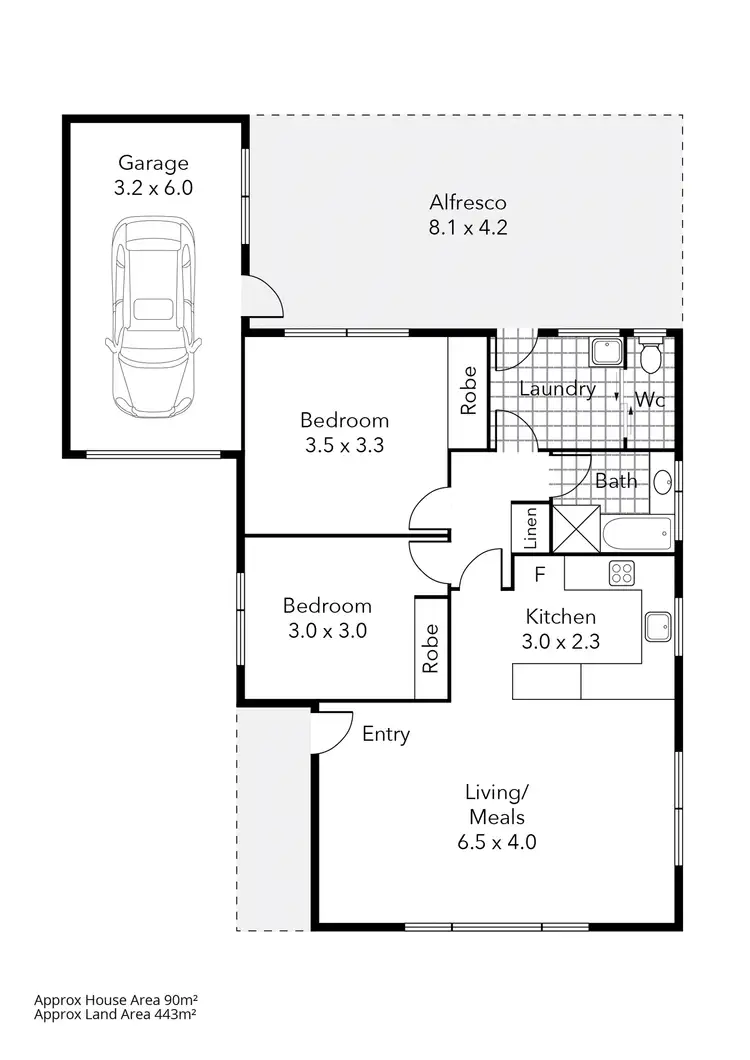 Floorplan of Homely unit listing, 4/2 Bridge Street, Creswick VIC 3363