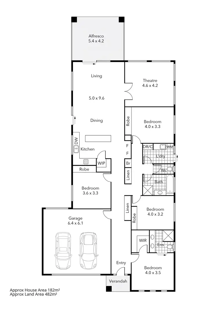 Floorplan of Homely house listing, 24 Sorrento Drive, Alfredton VIC 3350