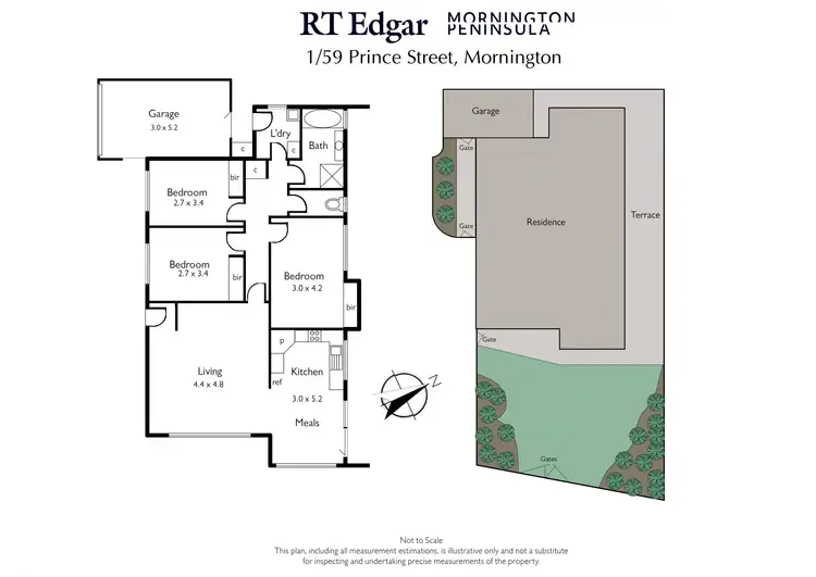 Floorplan of Homely house listing, 1/59 Prince Street, Mornington VIC 3931
