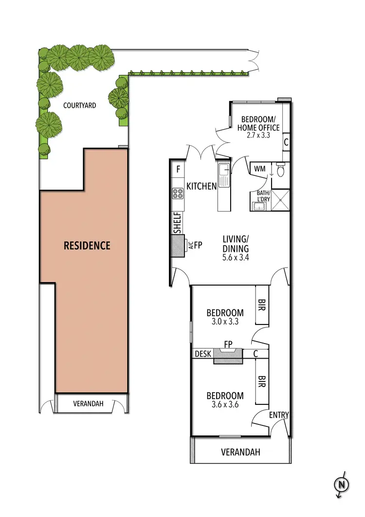 Floorplan of Homely house listing, 40 Edward Street, Brunswick VIC 3056