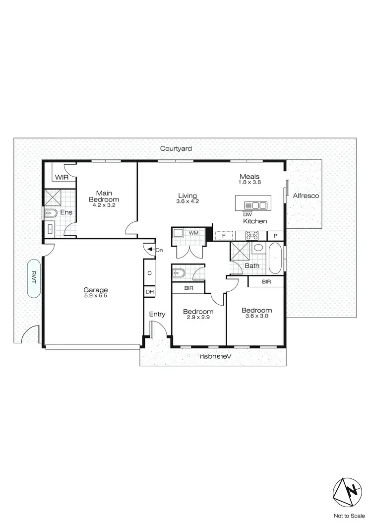 Floorplan of Homely house listing, 69 Erskine Road, Winter Valley VIC 3358