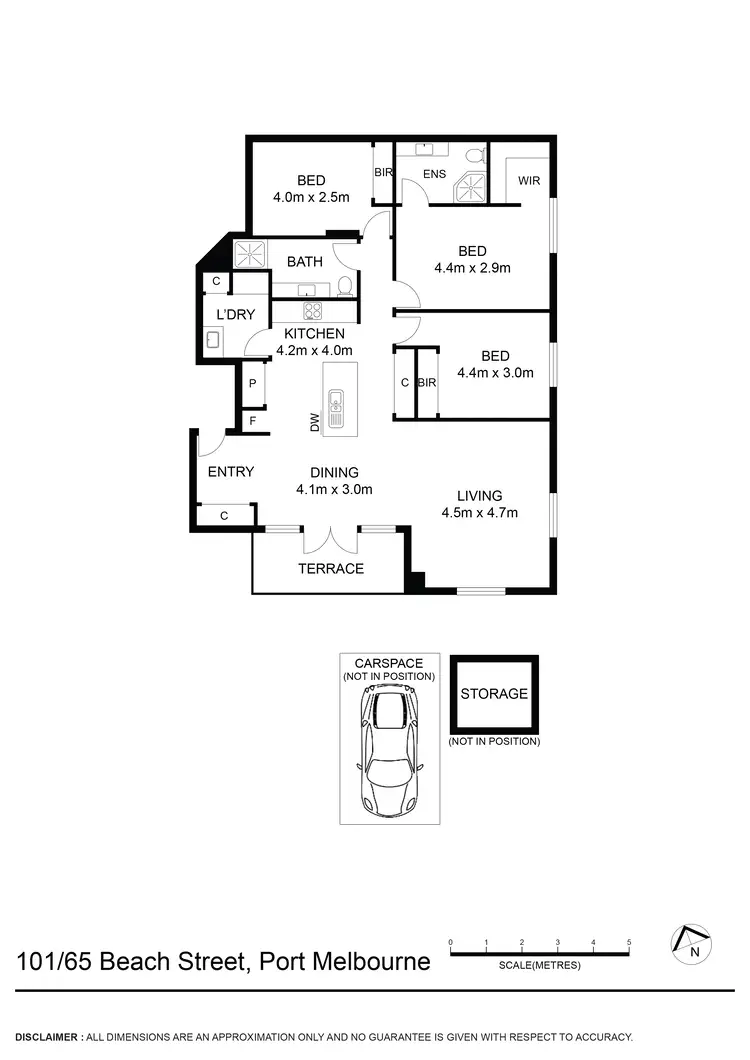 Floorplan of Homely apartment listing, 101/65 Beach Street, Port Melbourne VIC 3207