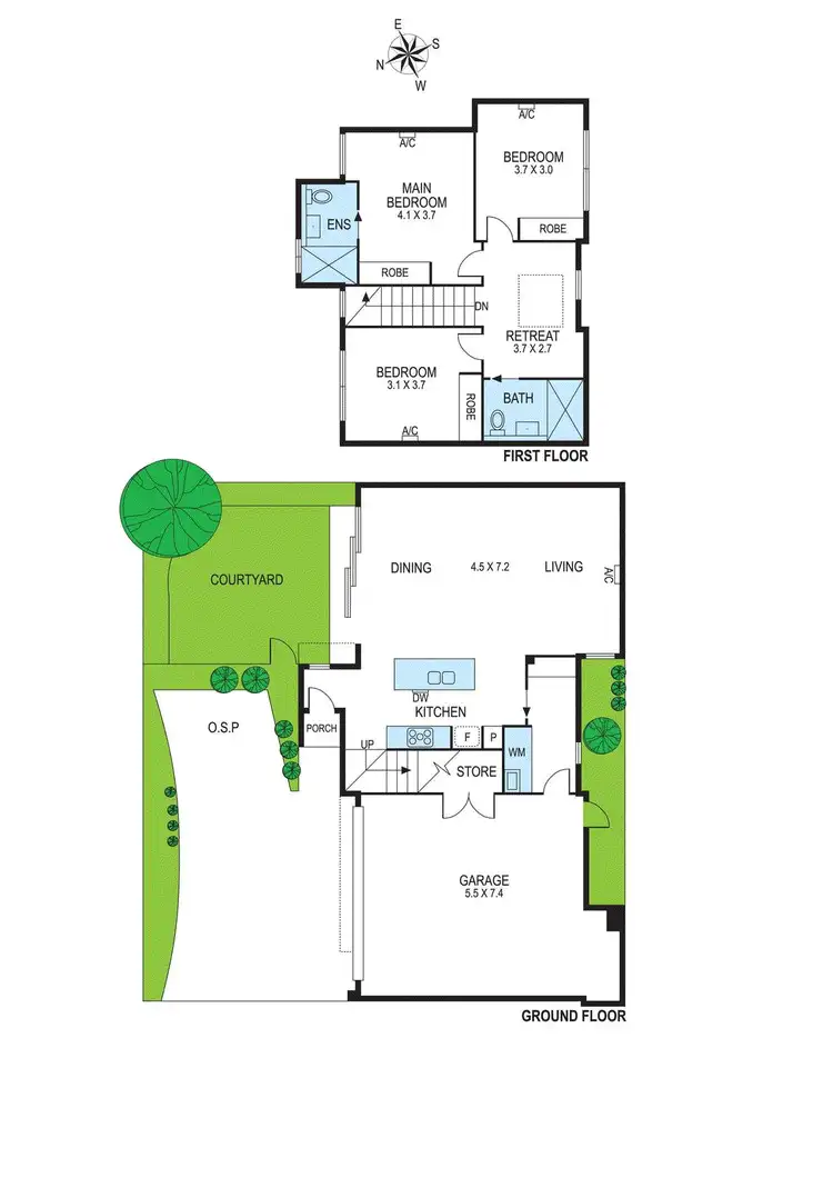 Floorplan of Homely townhouse listing, 4/26 Ames Avenue, Carnegie VIC 3163