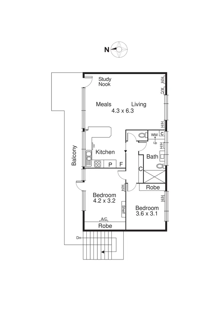 Floorplan of Homely apartment listing, 7/5 Fermanagh Road, Camberwell VIC 3124