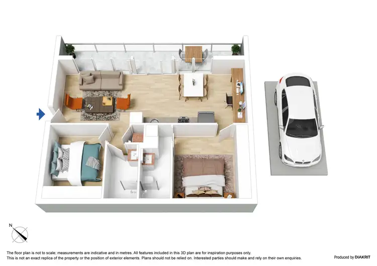 Floorplan of Homely apartment listing, 510/65 Coventry Street, Southbank VIC 3006