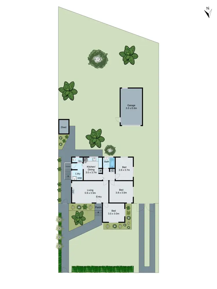 Floorplan of Homely house listing, 17 Sheoak Street, Doveton VIC 3177