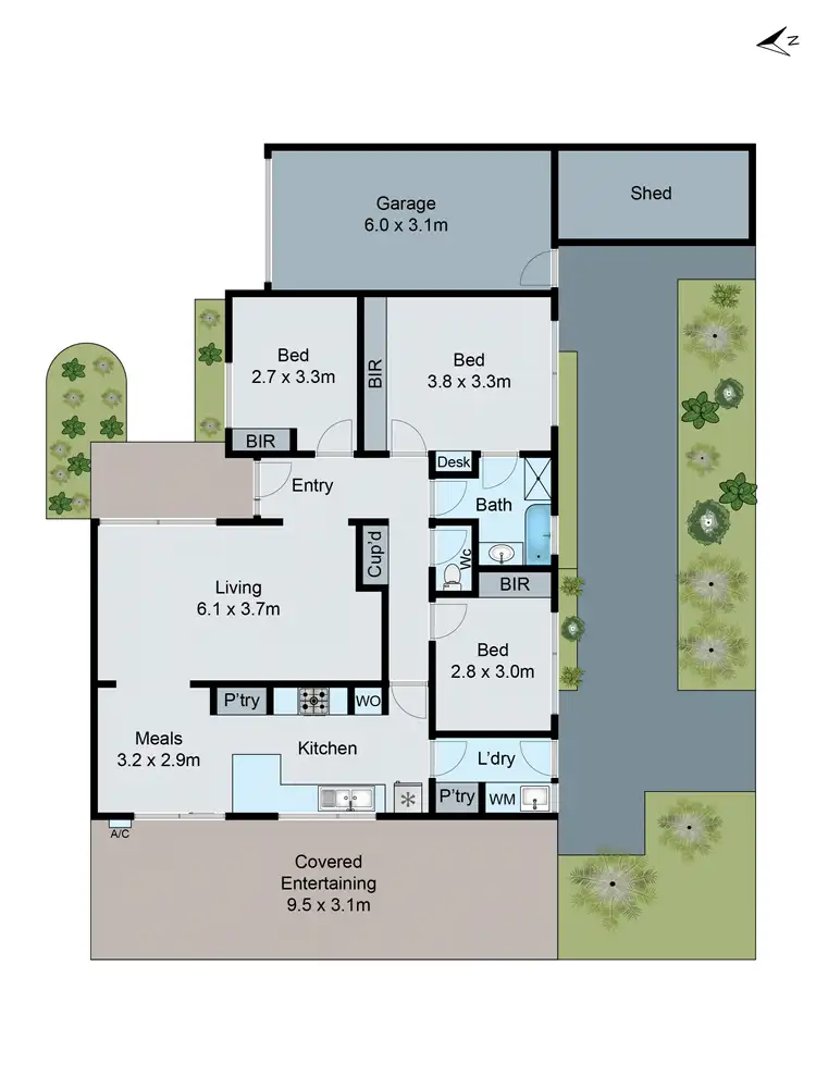 Floorplan of Homely unit listing, 28/104 Springs Road, Clarinda VIC 3169