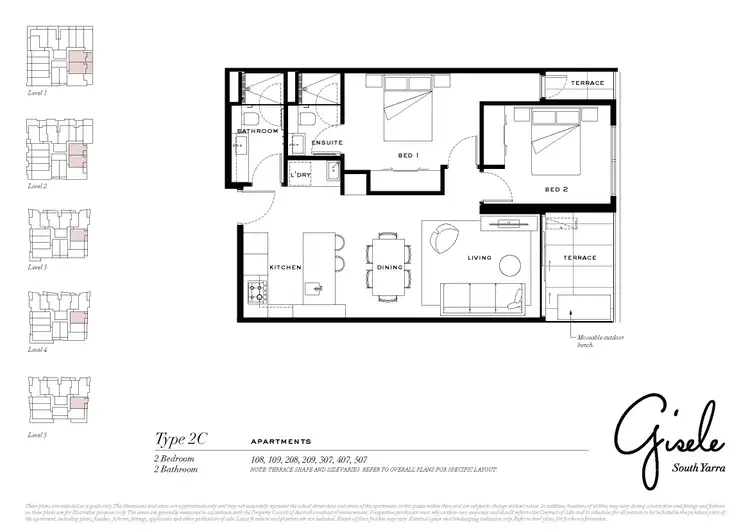 Floorplan of Homely apartment listing, 209/38 Cunningham Street, South Yarra VIC 3141