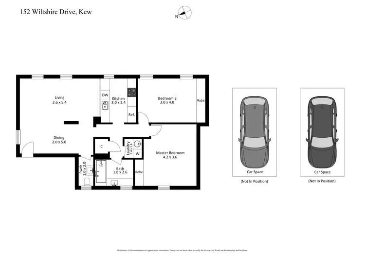 Floorplan of Homely apartment listing, 152 Wiltshire Drive, Kew VIC 3101