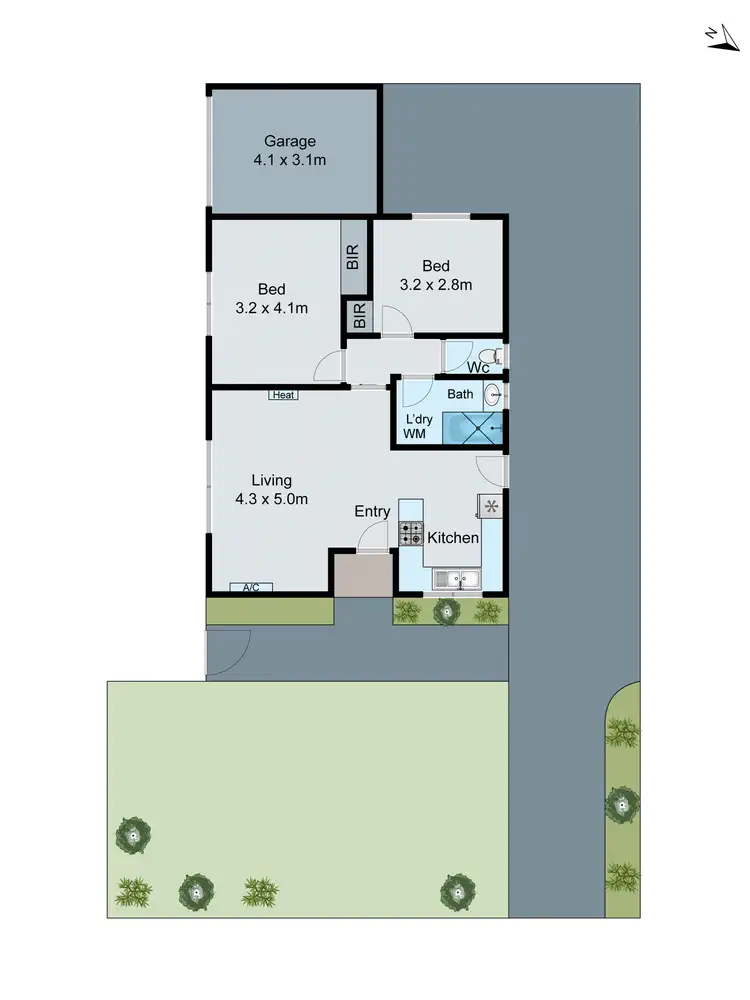 Floorplan of Homely unit listing, 1/23 Elder Street, Clarinda VIC 3169