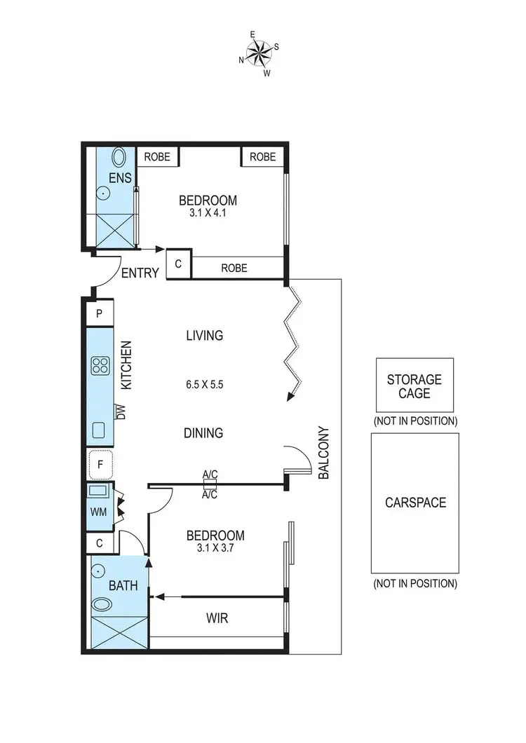 Floorplan of Homely apartment listing, 206/4 Fernhill Road, Sandringham VIC 3191