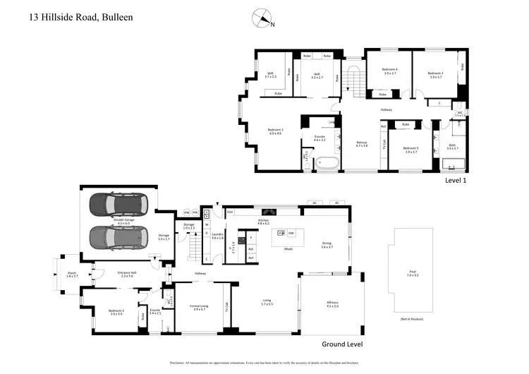 Floorplan of Homely house listing, 13 Hillside Road, Bulleen VIC 3105