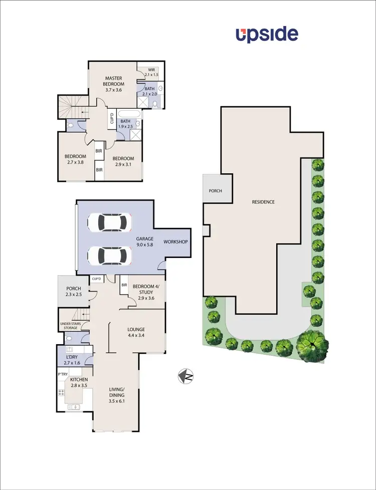 Floorplan of Homely townhouse listing, 3/612 Whitehorse Road, Mitcham VIC 3132